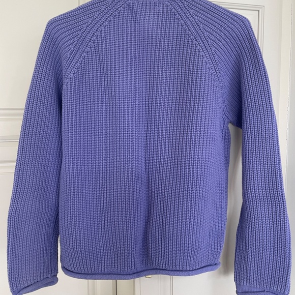 Womens L Sweater 100% Cotton Knit Jacket Blazer High Quality Cotton Ginny NICE! - Picture 2 of 8